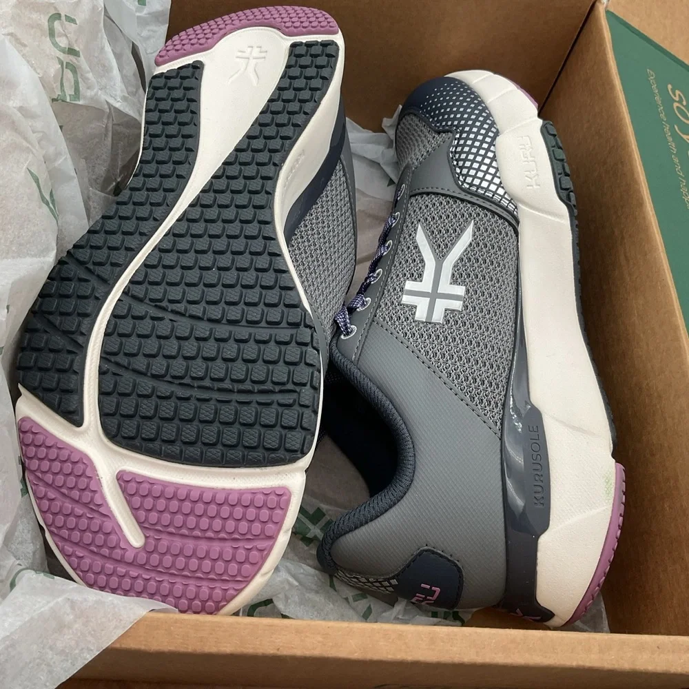 KURU Quantum 2 Athletic Shoes‎ - Pewter and Night Sky 6 wide